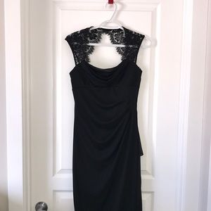Cleo Petites Black Lace Dress
